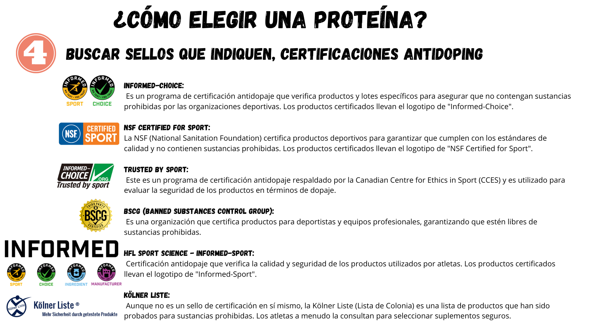 Sugerencias para seleccionar una proteína como suplemento